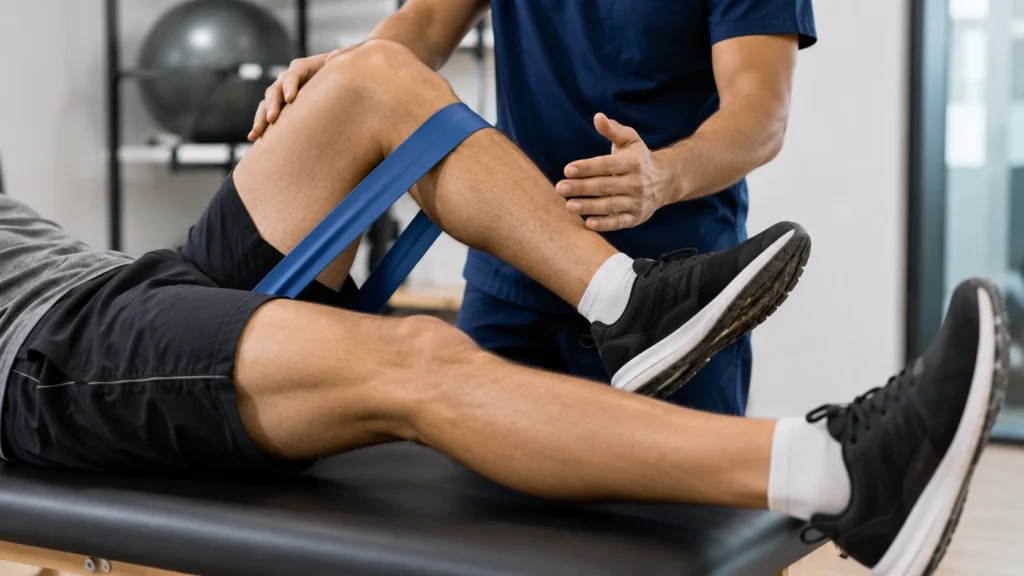 fisioterapia e fortalecimento para dor no joelho